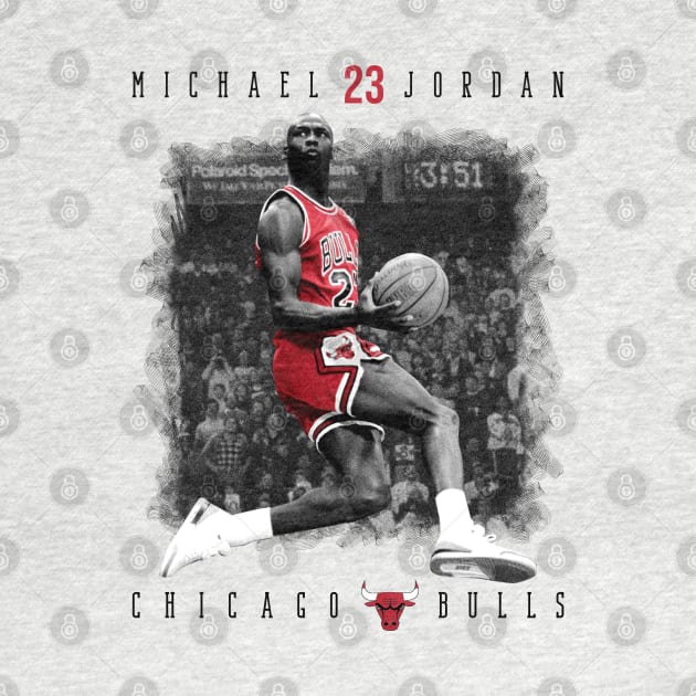 Michael Jordan 23 Chicago Bulls by Diamond Creative